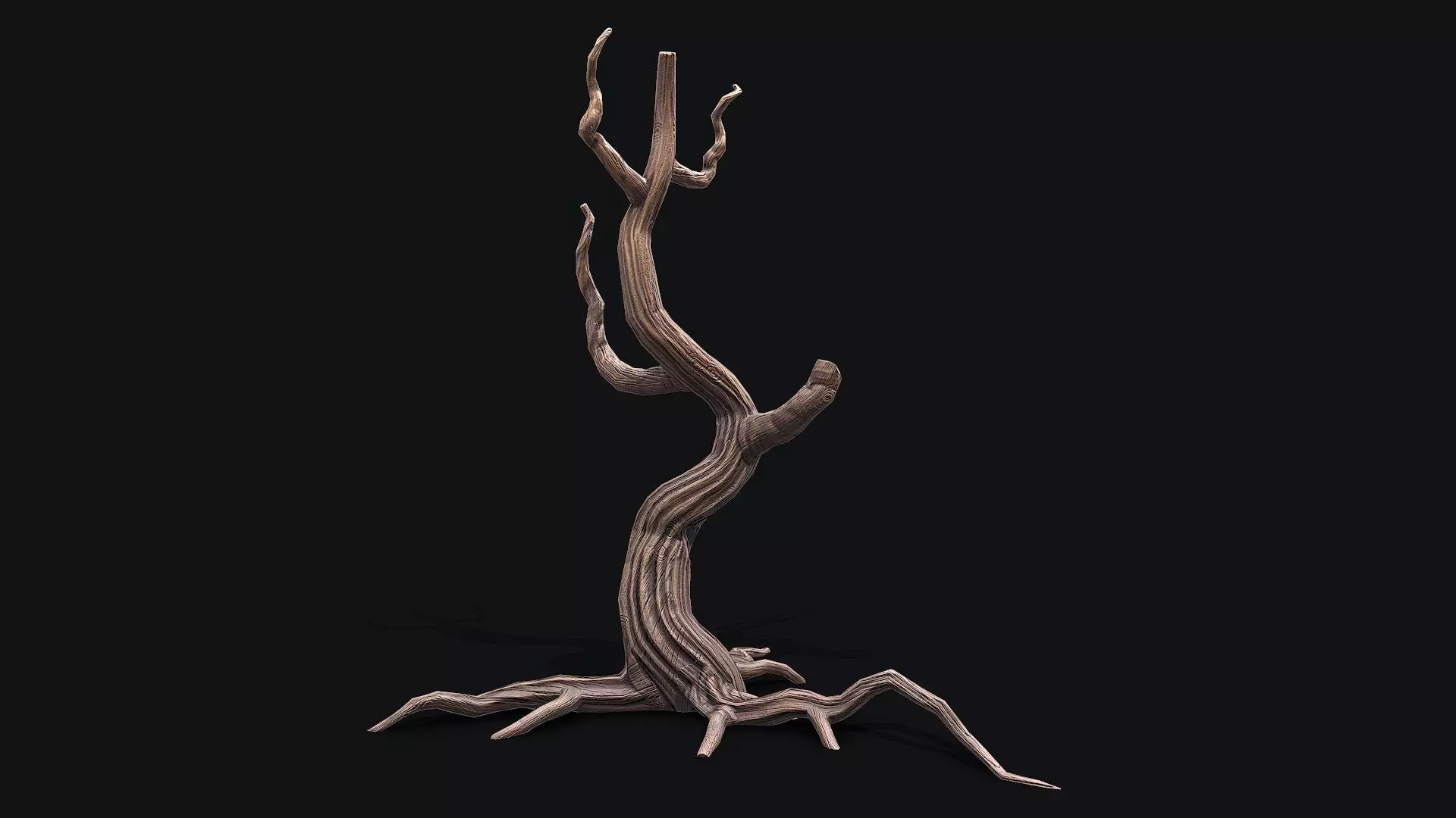 Dead tree 2 pbr Low-poly 3D model Low-poly 3D model_0