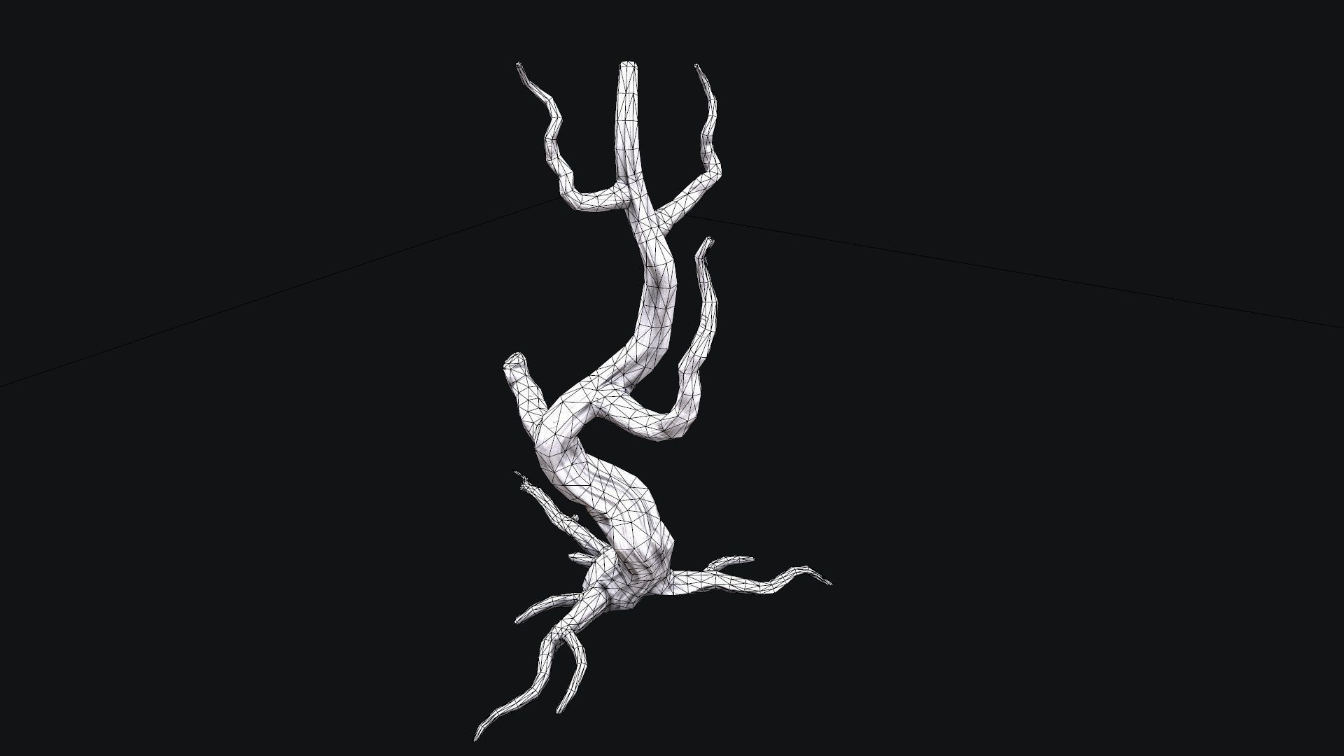 Dead tree 2 pbr Low-poly 3D model Low-poly 3D model_6