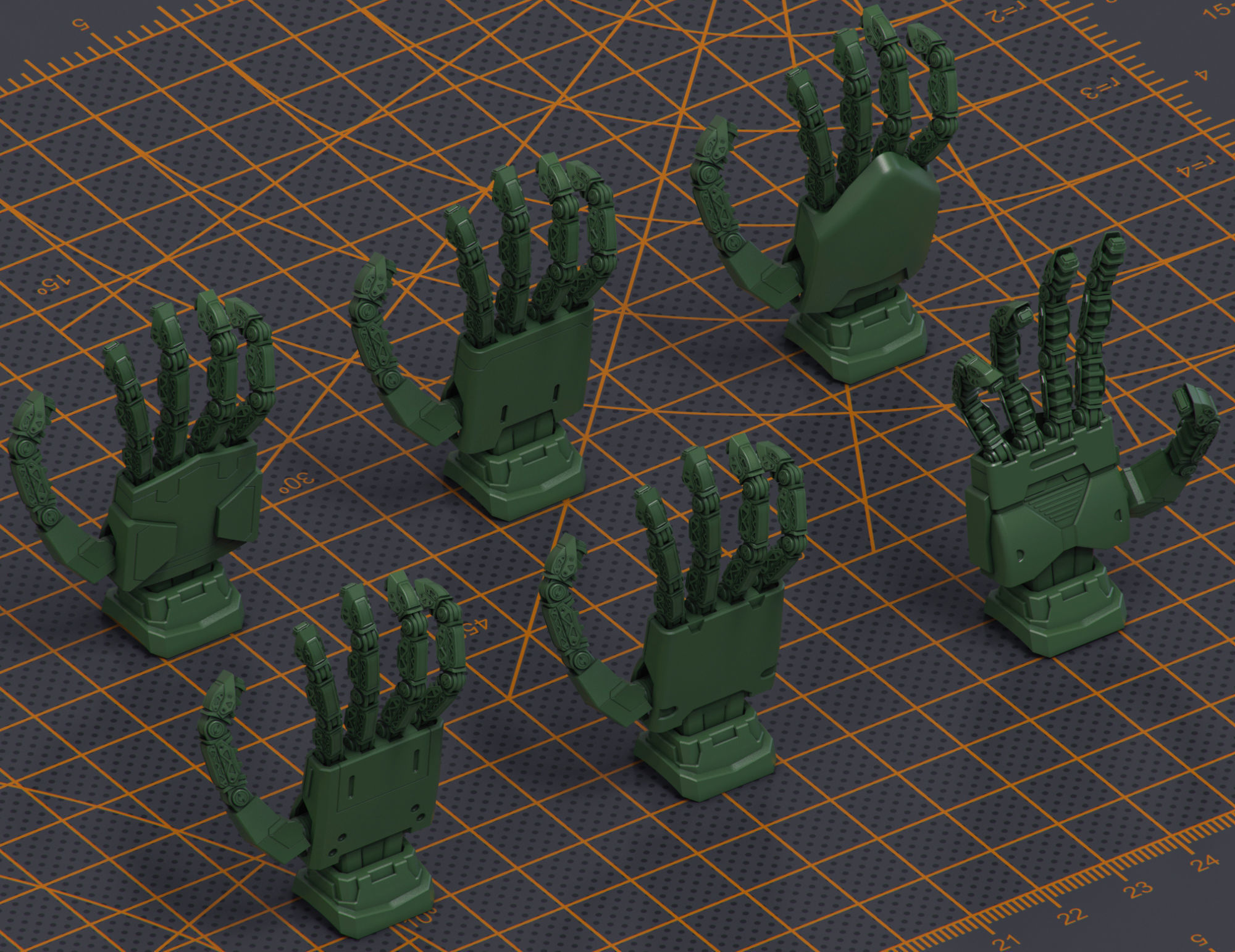 Mech Warrior Hard Surface Kitbash 2 of 20 3D model_4