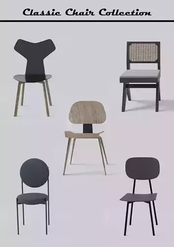 3D models Eames classic chair collection