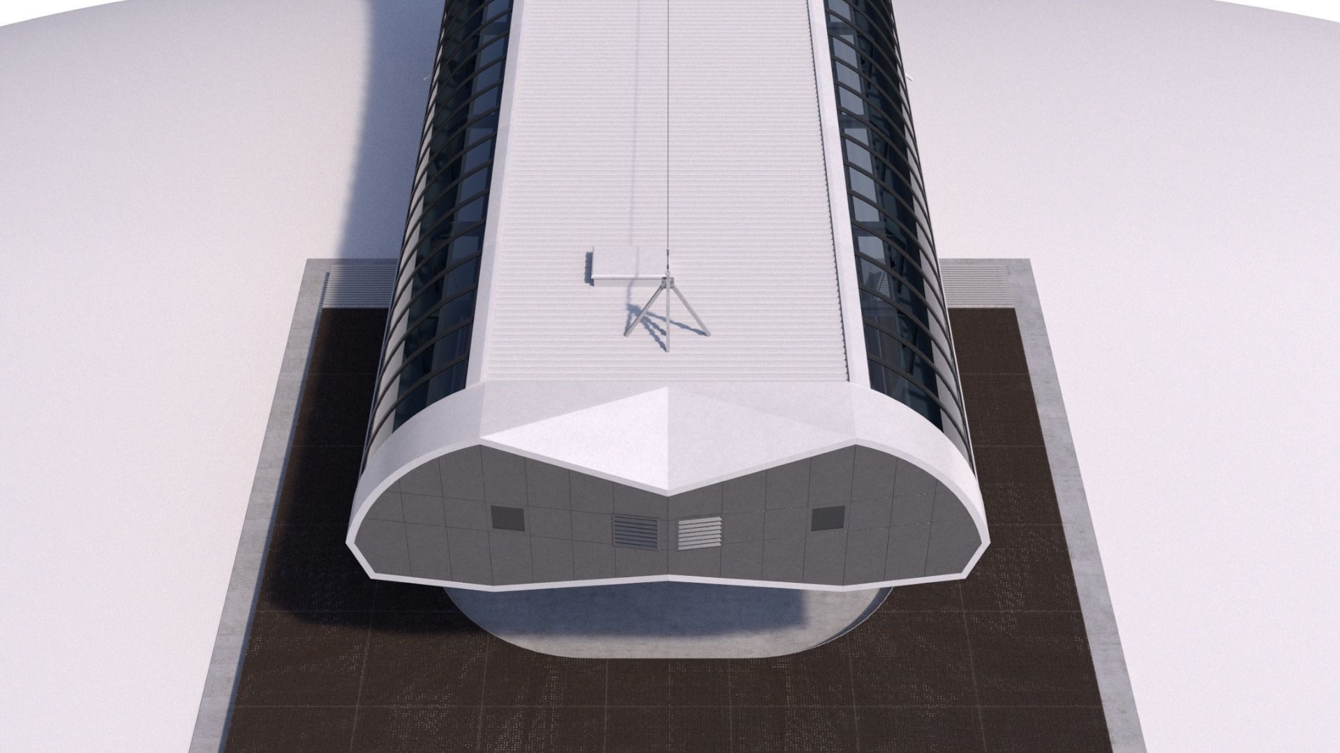 Cableway D-Line Station 3D model_3