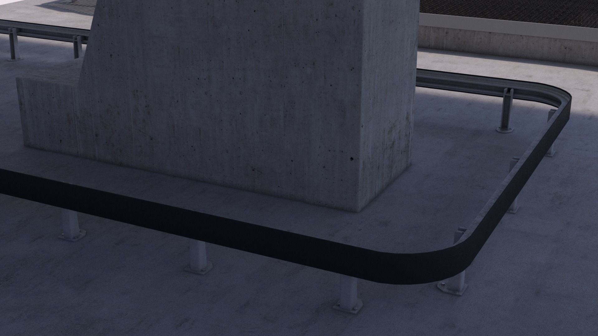 Cableway D-Line Station 3D model_12