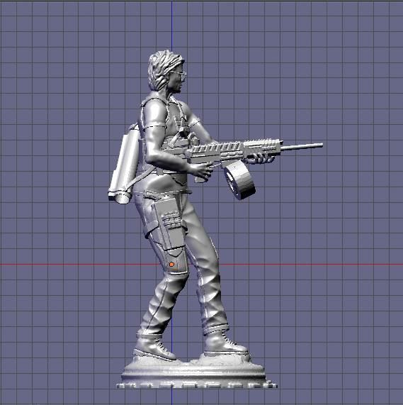 Sarah Connor Terminator dark fate 3D print model_4