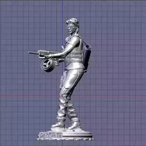 Sarah Connor Terminator dark fate 3D print model