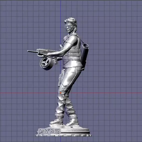 Sarah Connor Terminator dark fate 3D print model_0