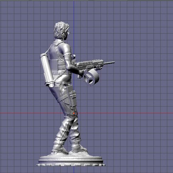 Sarah Connor Terminator dark fate 3D print model_5