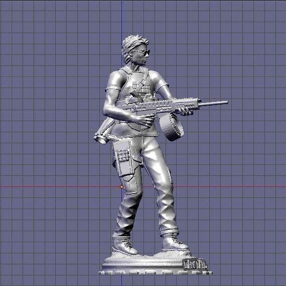 Sarah Connor Terminator dark fate 3D print model_3