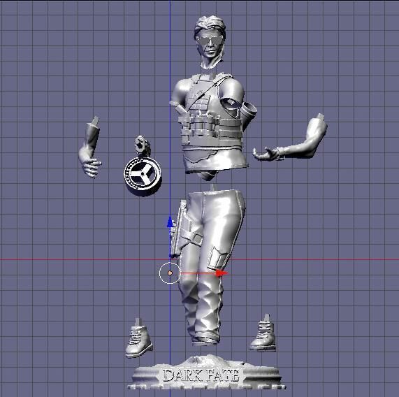 Sarah Connor Terminator dark fate 3D print model_10