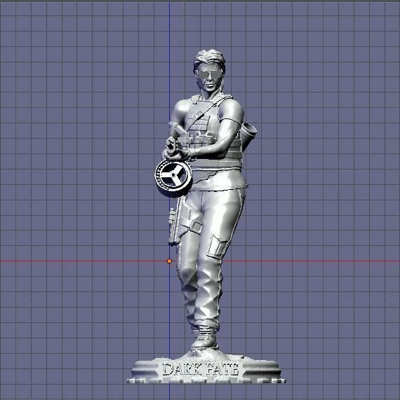 Sarah Connor Terminator dark fate 3D print model_1