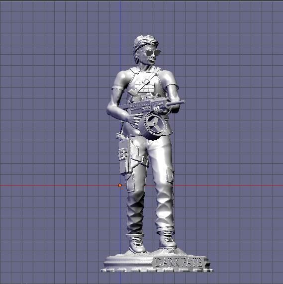 Sarah Connor Terminator dark fate 3D print model_2