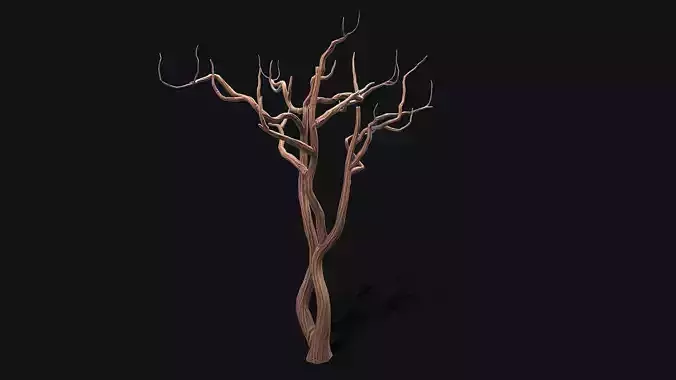 Dead tree 3 pbr Low-poly 3D model Low-poly 3D model