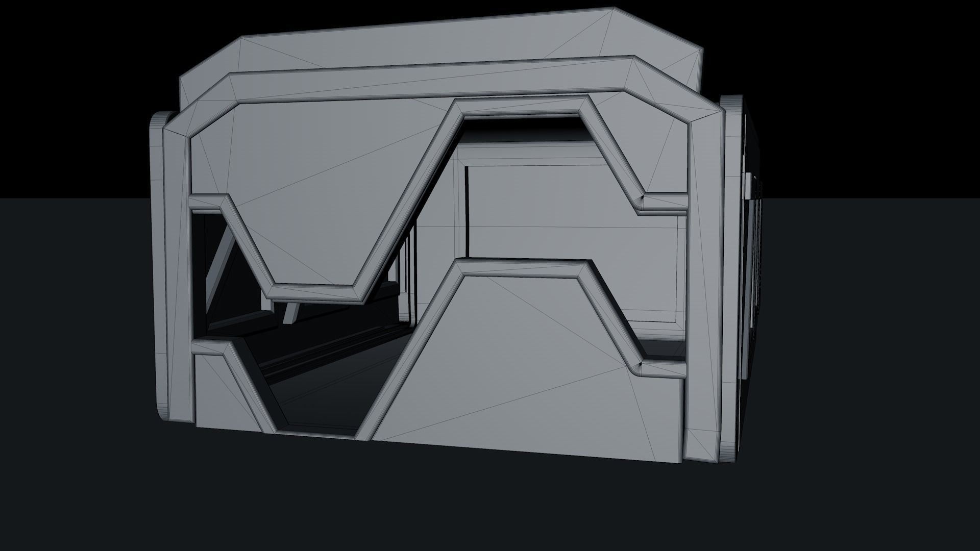 Sci Fi Room Low-poly 3D model_15