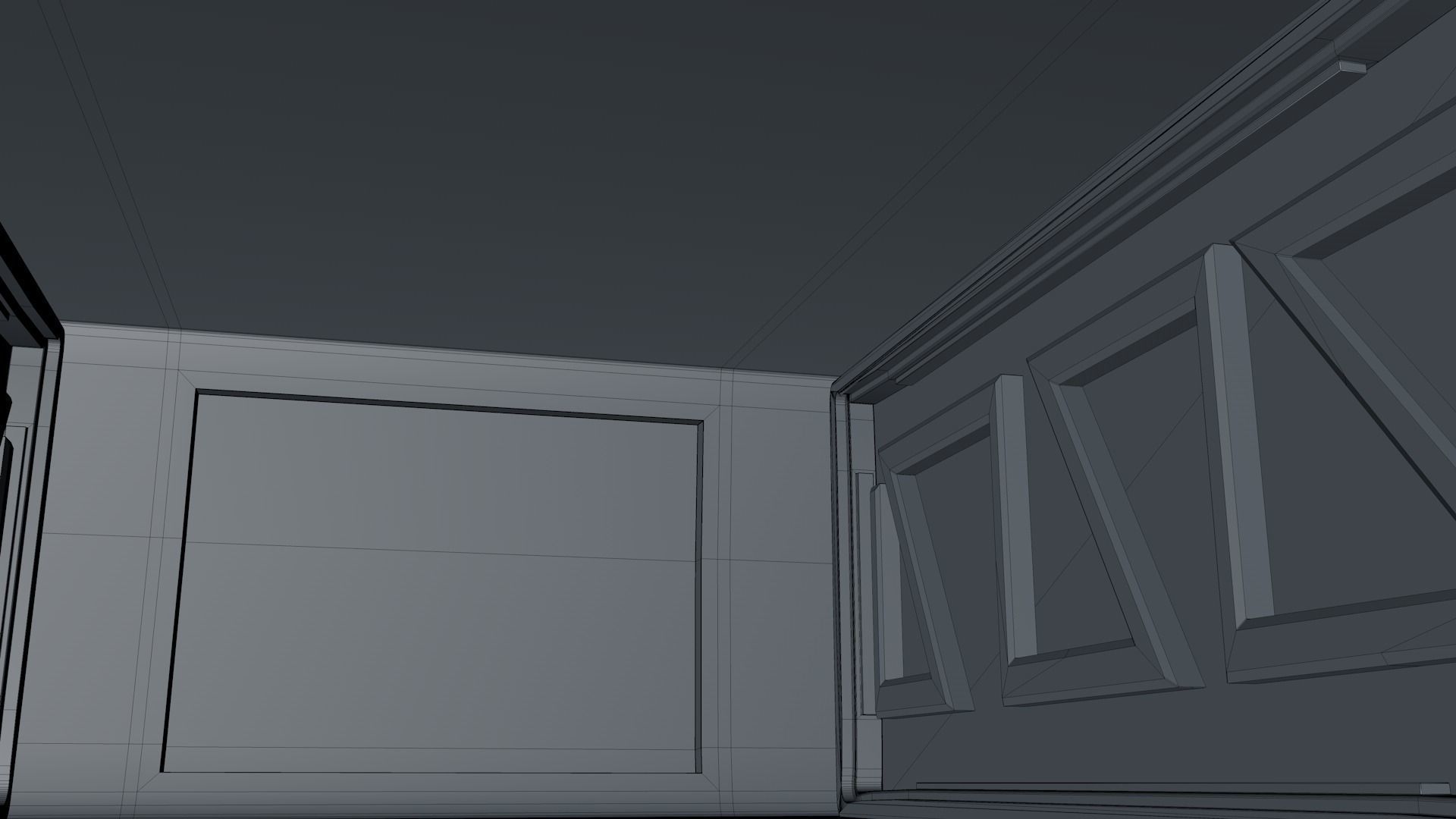 Sci Fi Room Low-poly 3D model_11