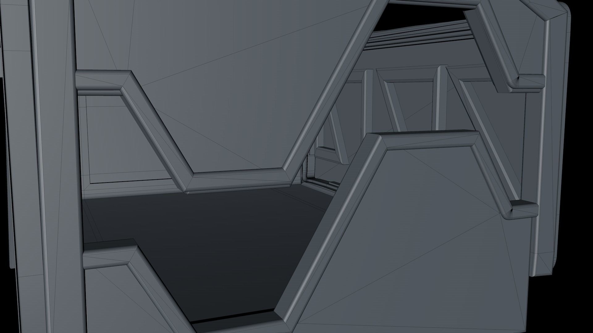 Sci Fi Room Low-poly 3D model_17