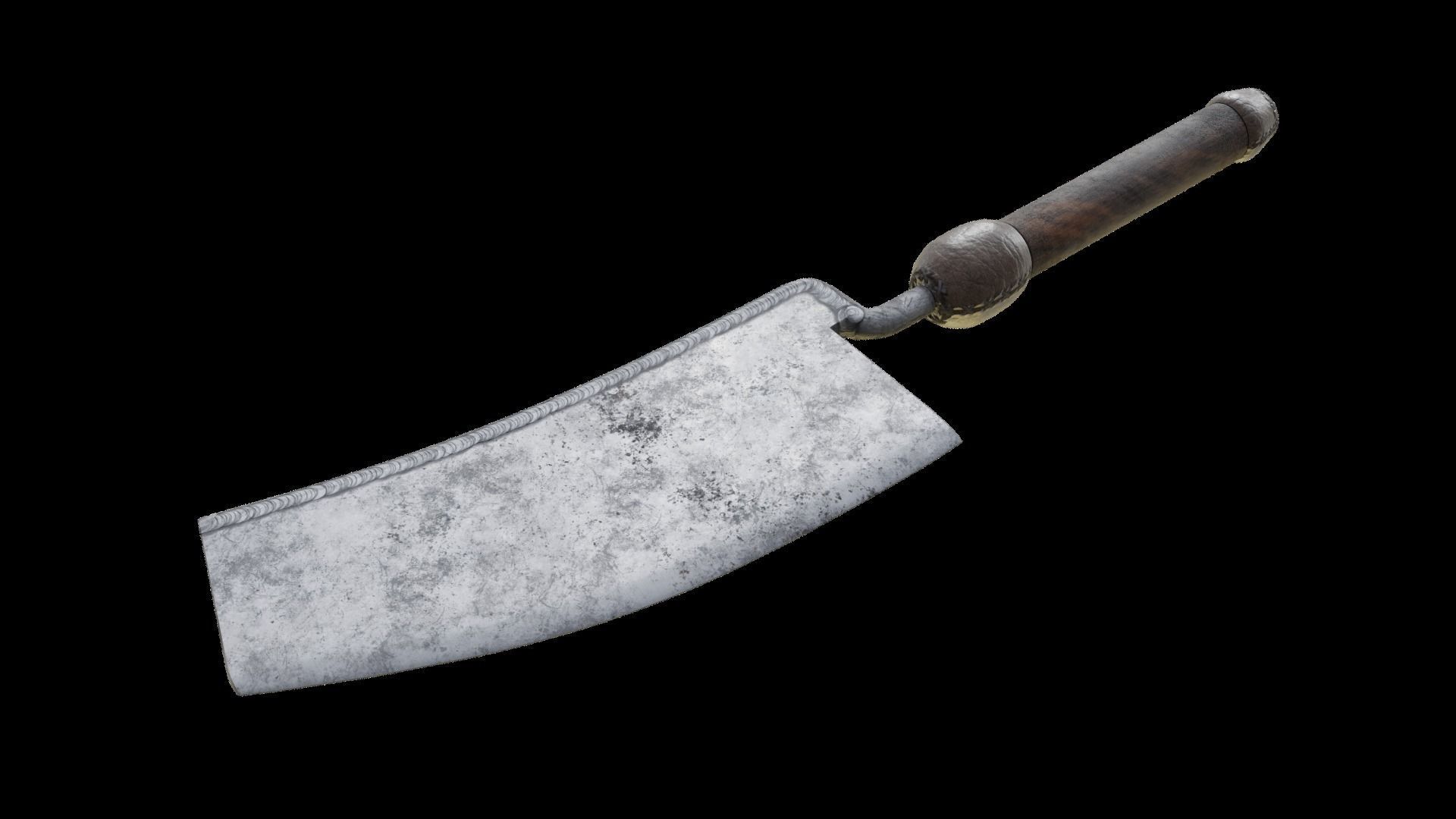 Rusty Cleaver Free low-poly 3D model_10