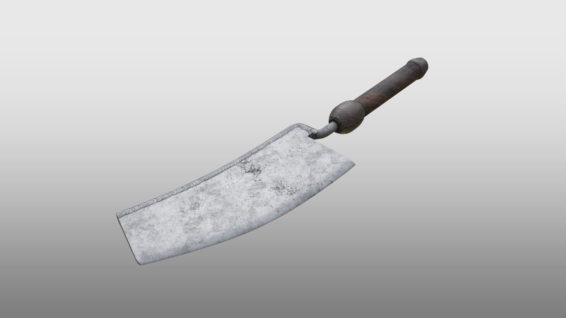 Rusty Cleaver Free low-poly 3D model_4