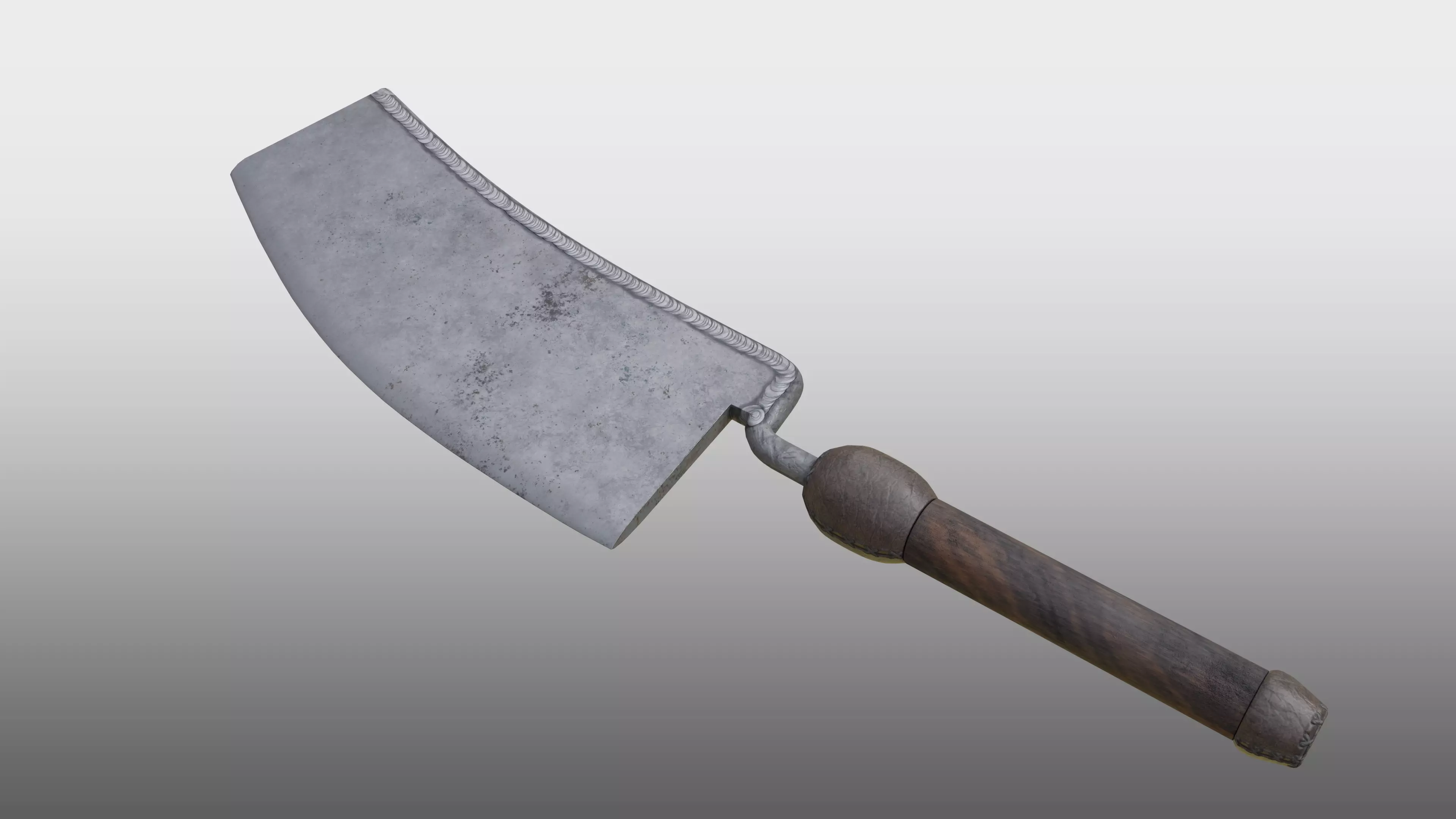 Rusty Cleaver Free low-poly 3D model_0