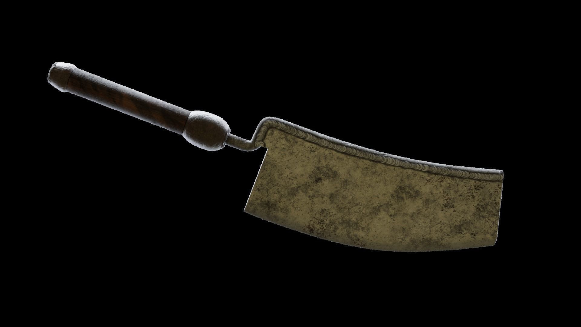 Rusty Cleaver Free low-poly 3D model_12