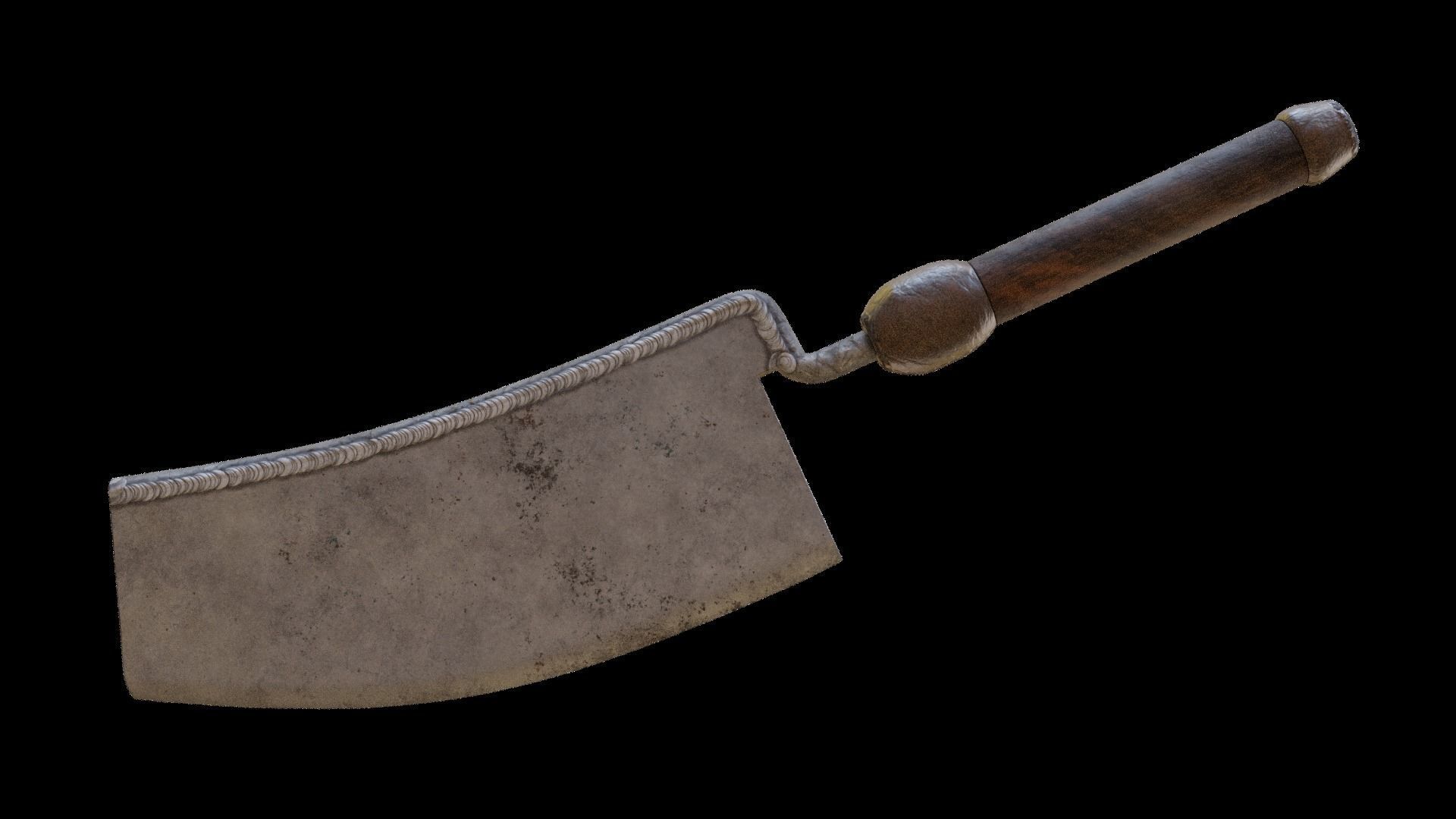 Rusty Cleaver Free low-poly 3D model_23
