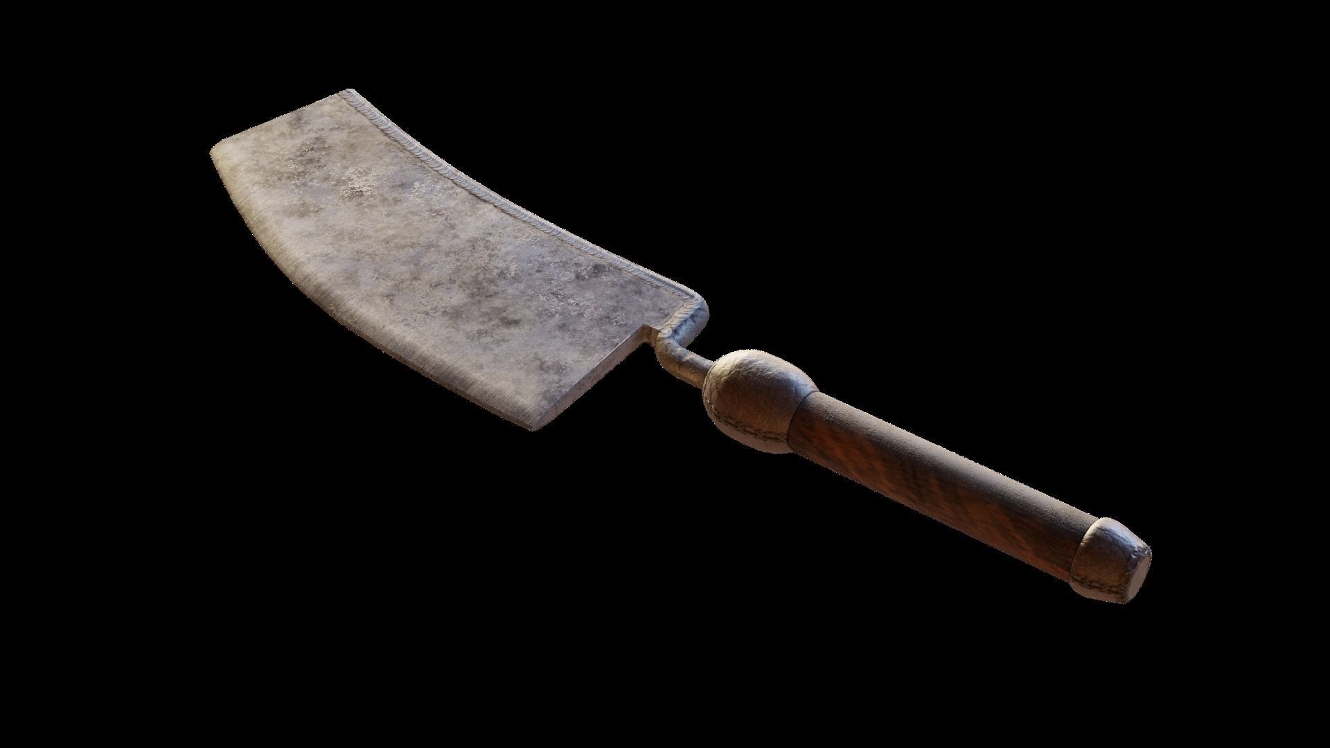 Rusty Cleaver Free low-poly 3D model_20