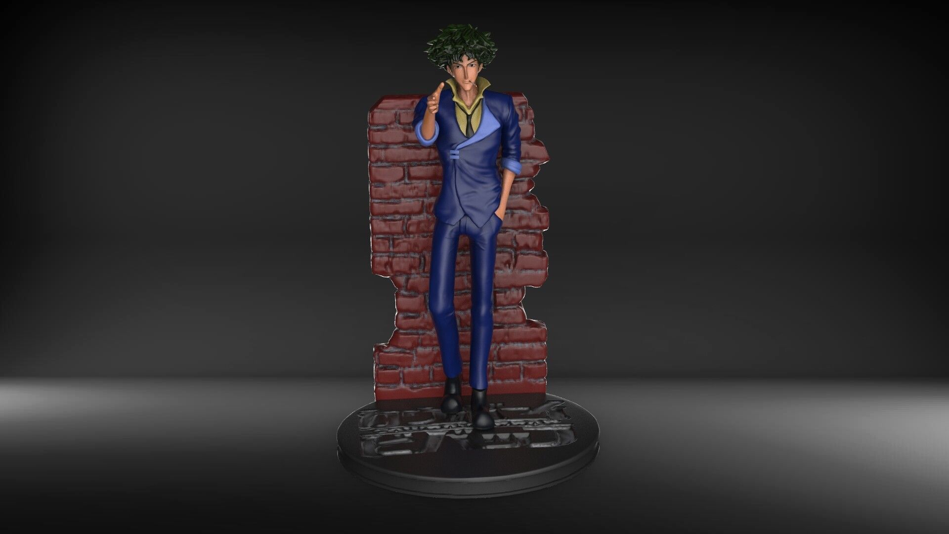 cowboy bebop - Spike  3D print model_1
