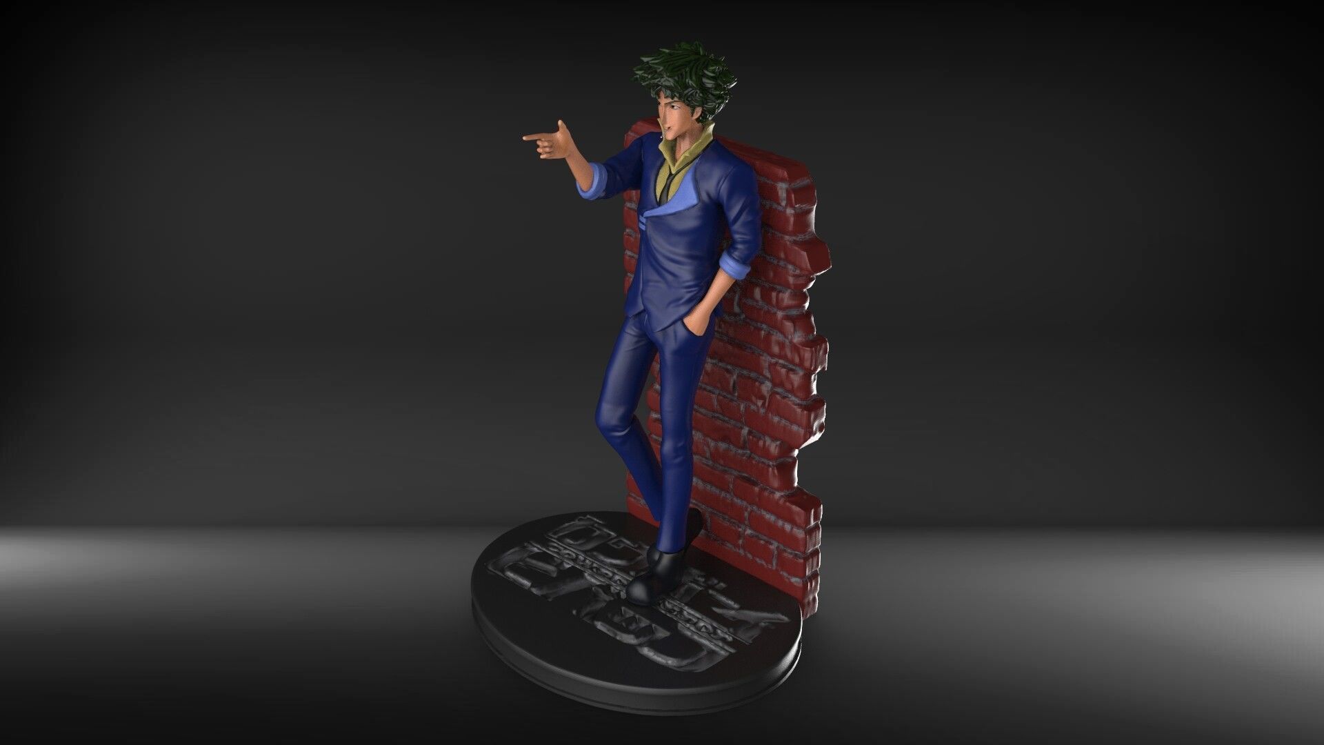 cowboy bebop - Spike  3D print model_2