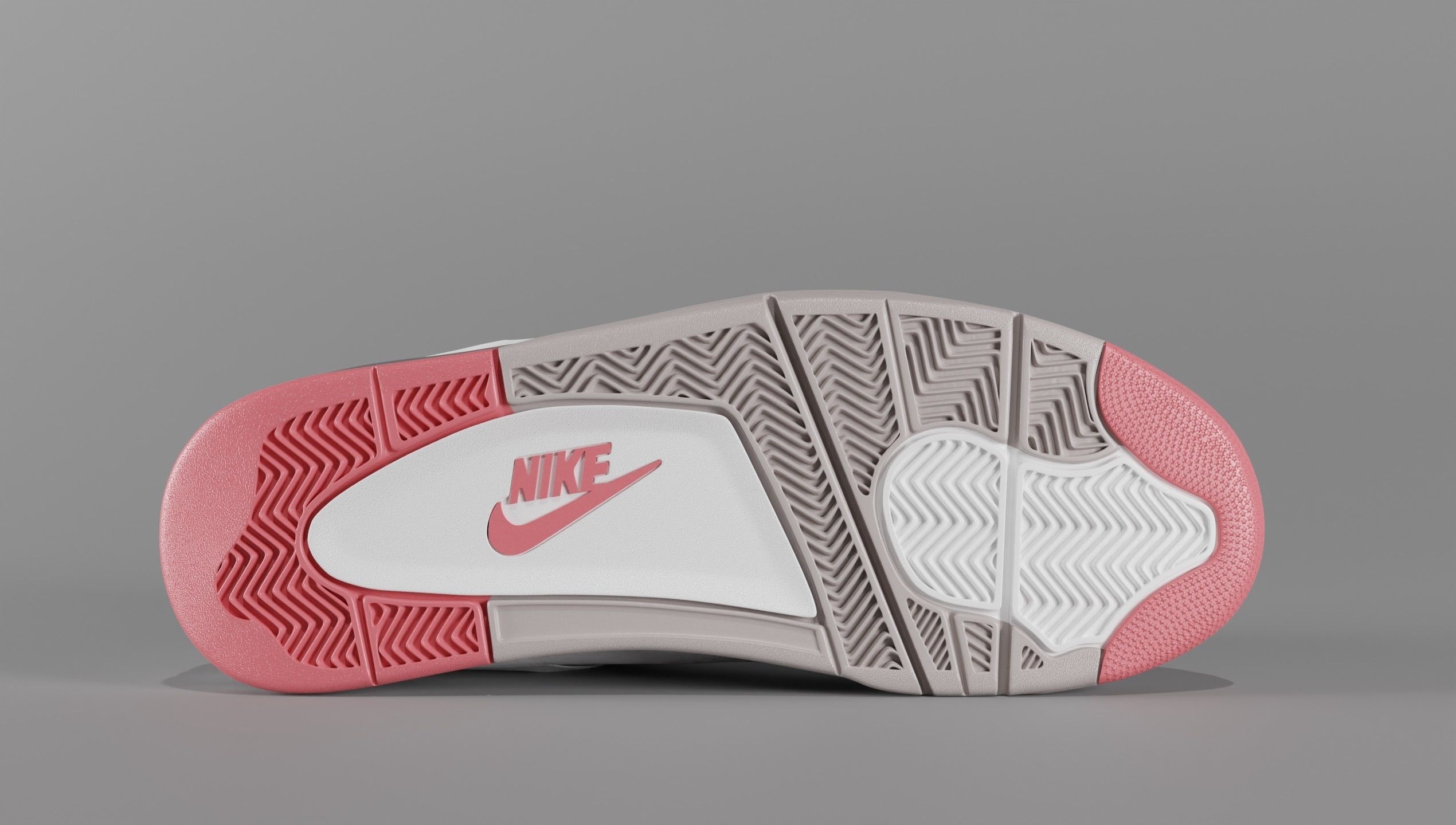 Nike Air Jordan 4 What The Shoe Low-poly 3D model_8