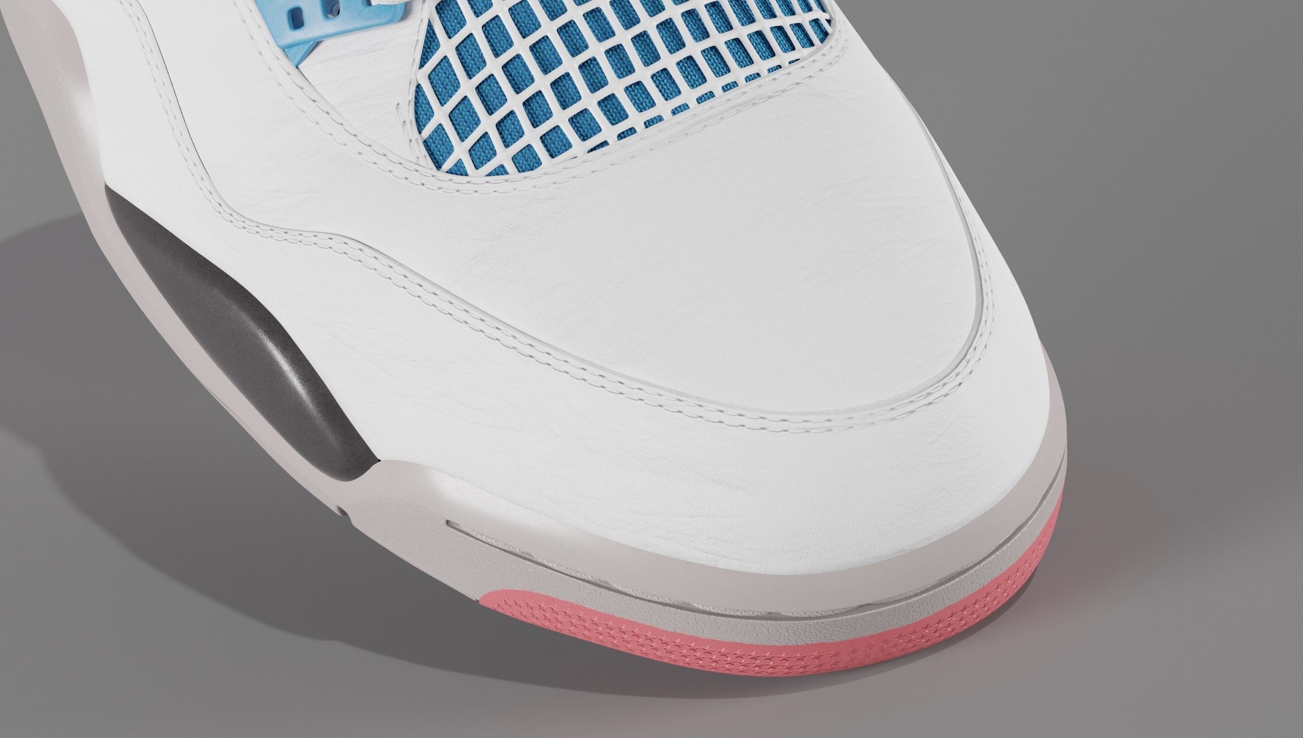 Nike Air Jordan 4 What The Shoe Low-poly 3D model_15