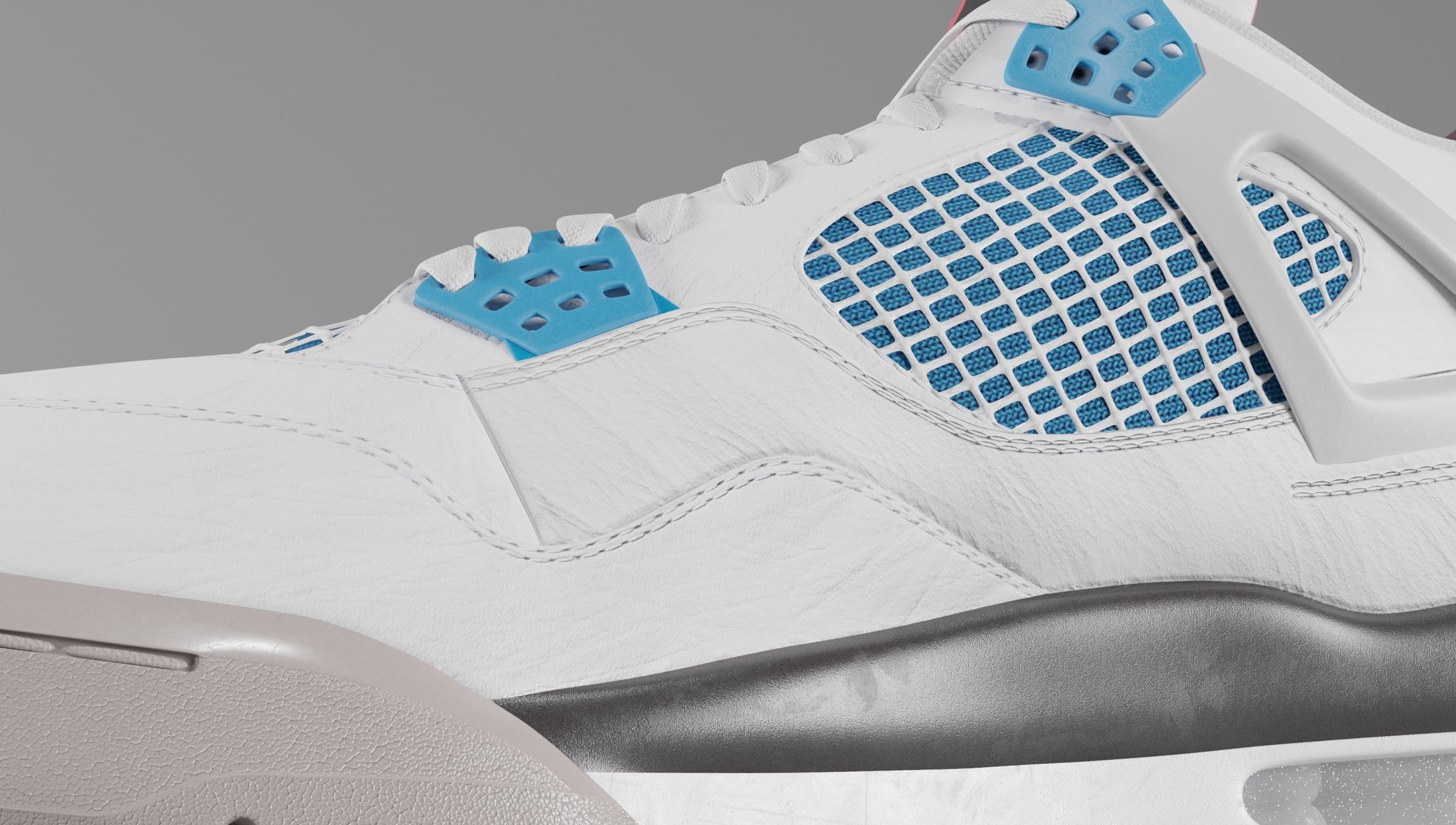 Nike Air Jordan 4 What The Shoe Low-poly 3D model_61