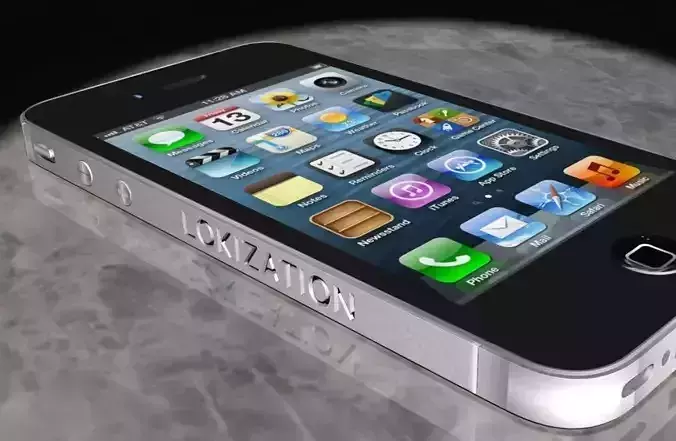 IPHONE 4 LOKIZATION  Low-poly 3D model