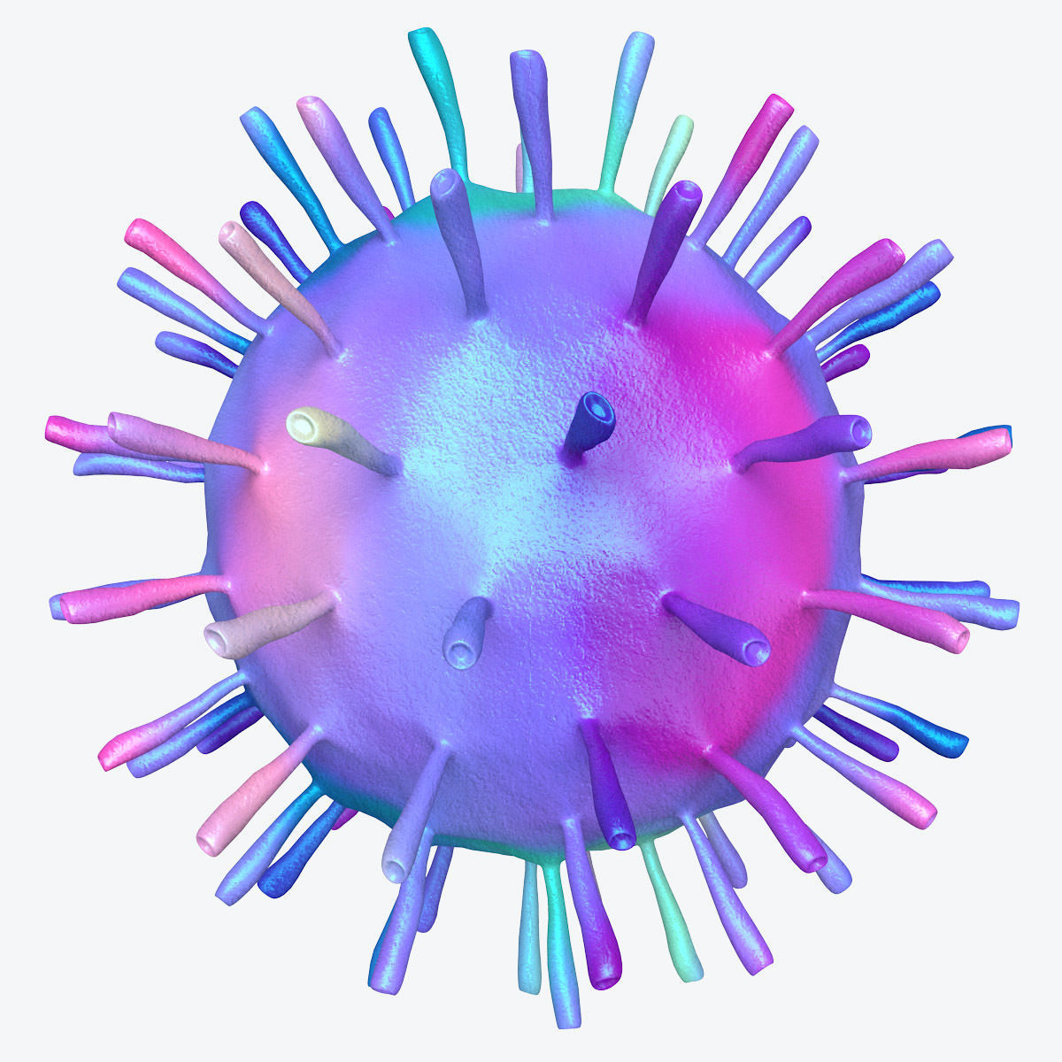 Virus 3D Model colorful coronavirus 3D model_13