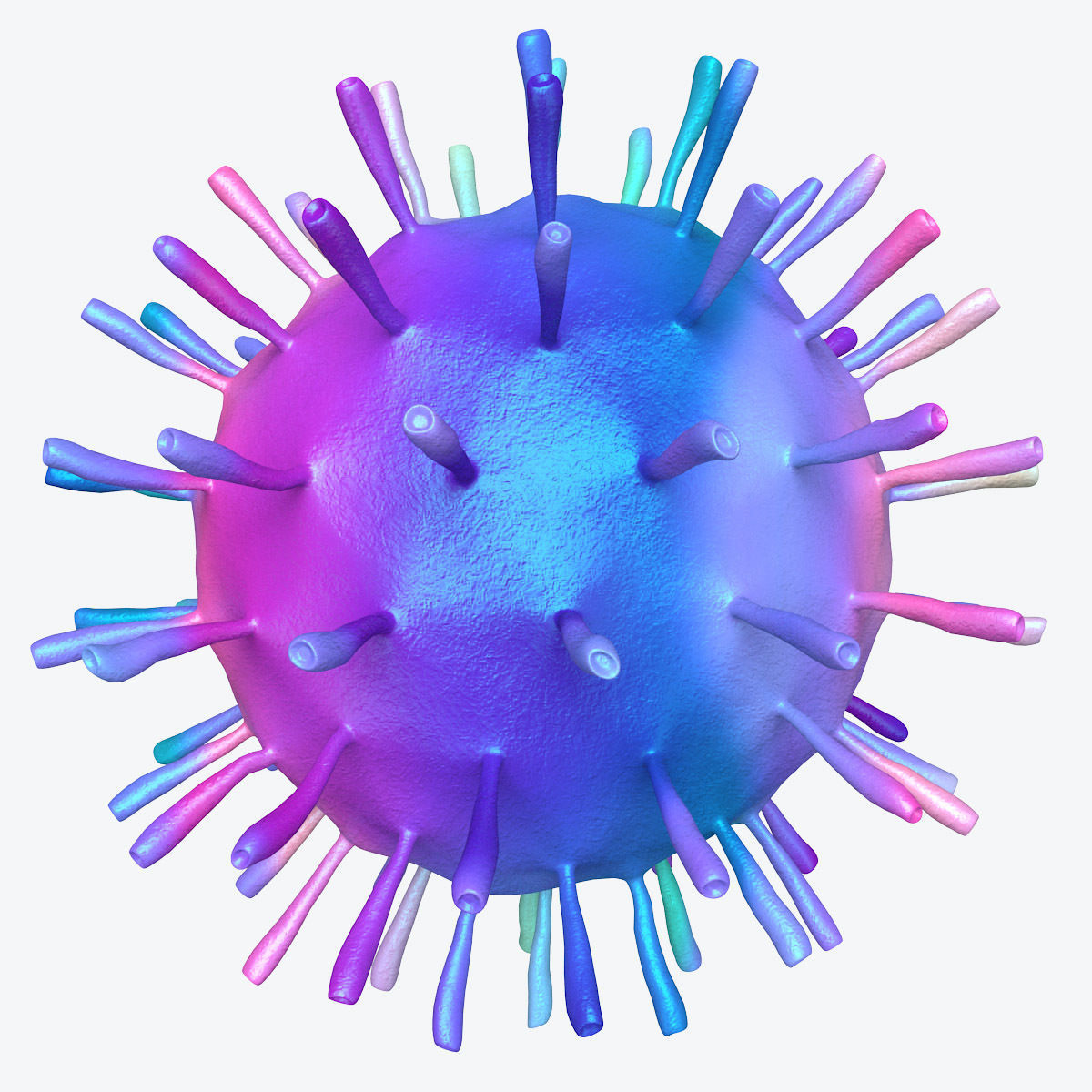 Virus 3D Model colorful coronavirus 3D model_20