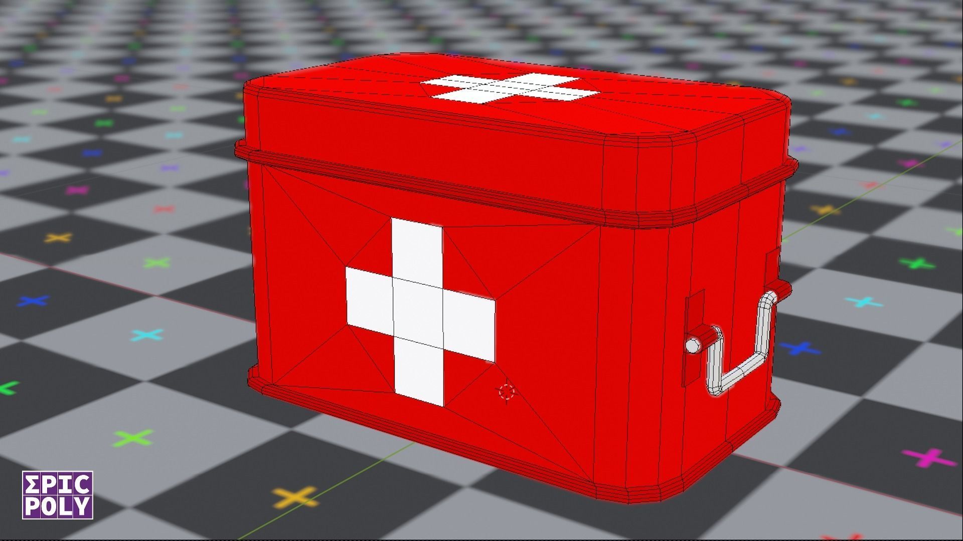 Epic Poly - First Aid Kit Pack Low-poly 3D model_14
