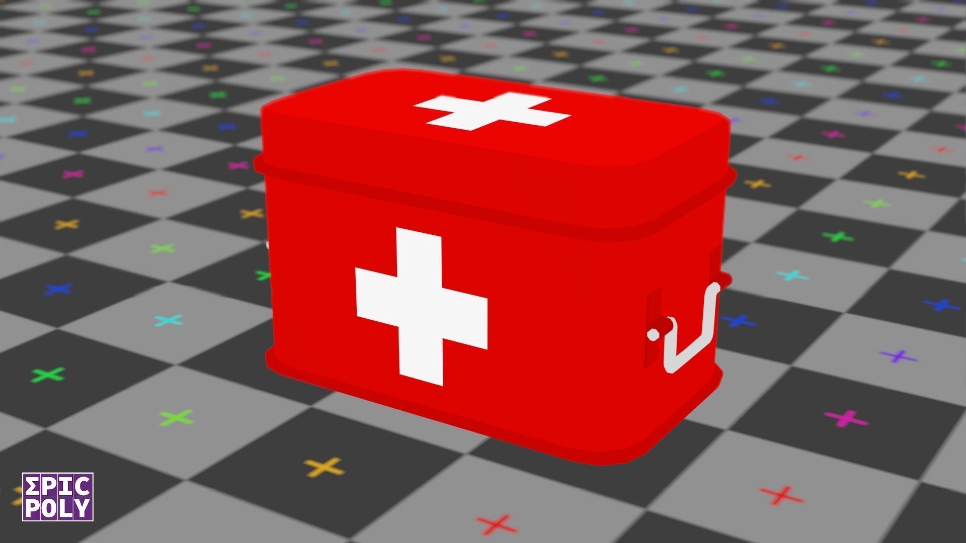 Epic Poly - First Aid Kit Pack Low-poly 3D model_13