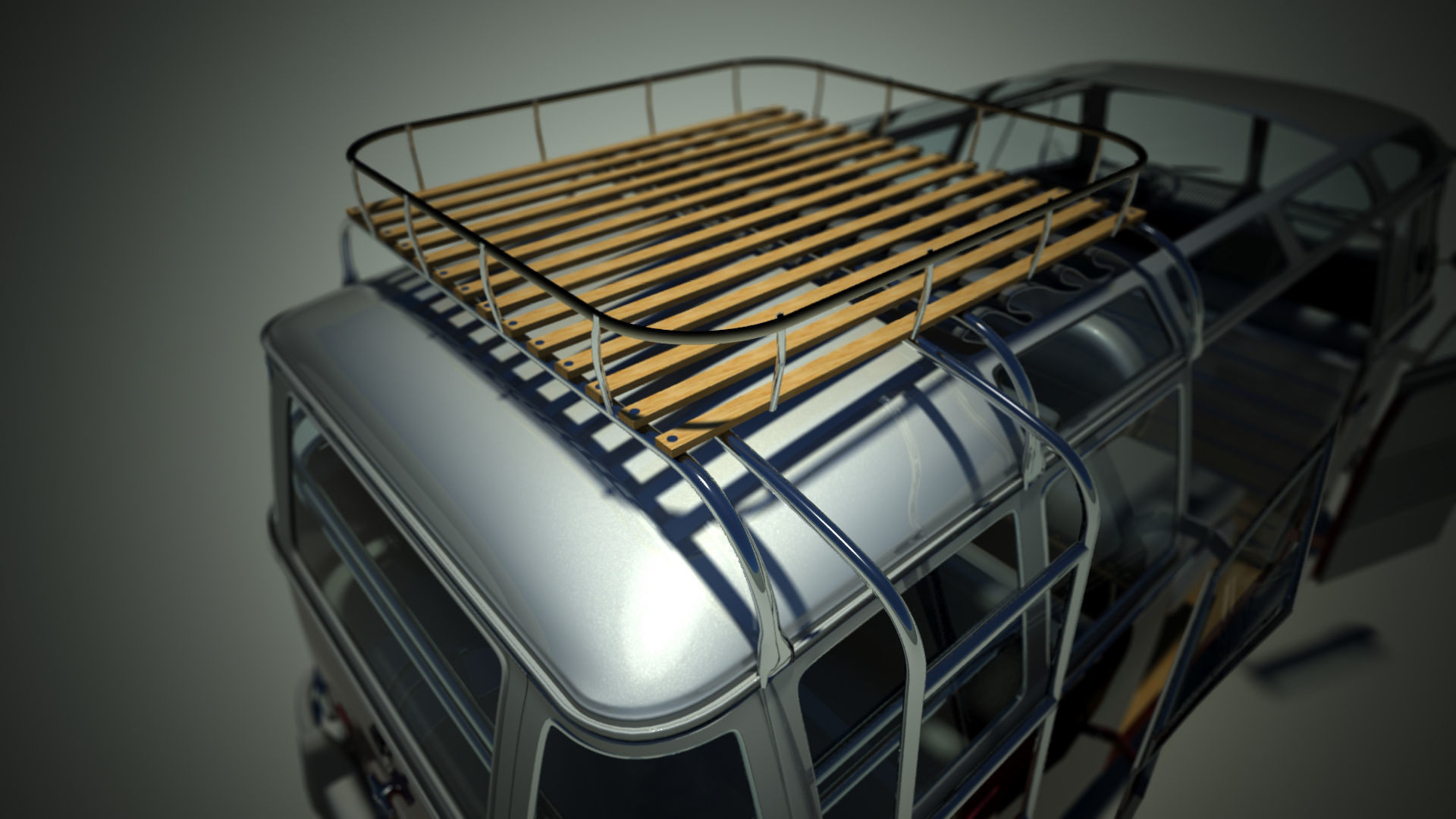 Volkswagen Kombi Samba Deluxe 1962 3D model_2