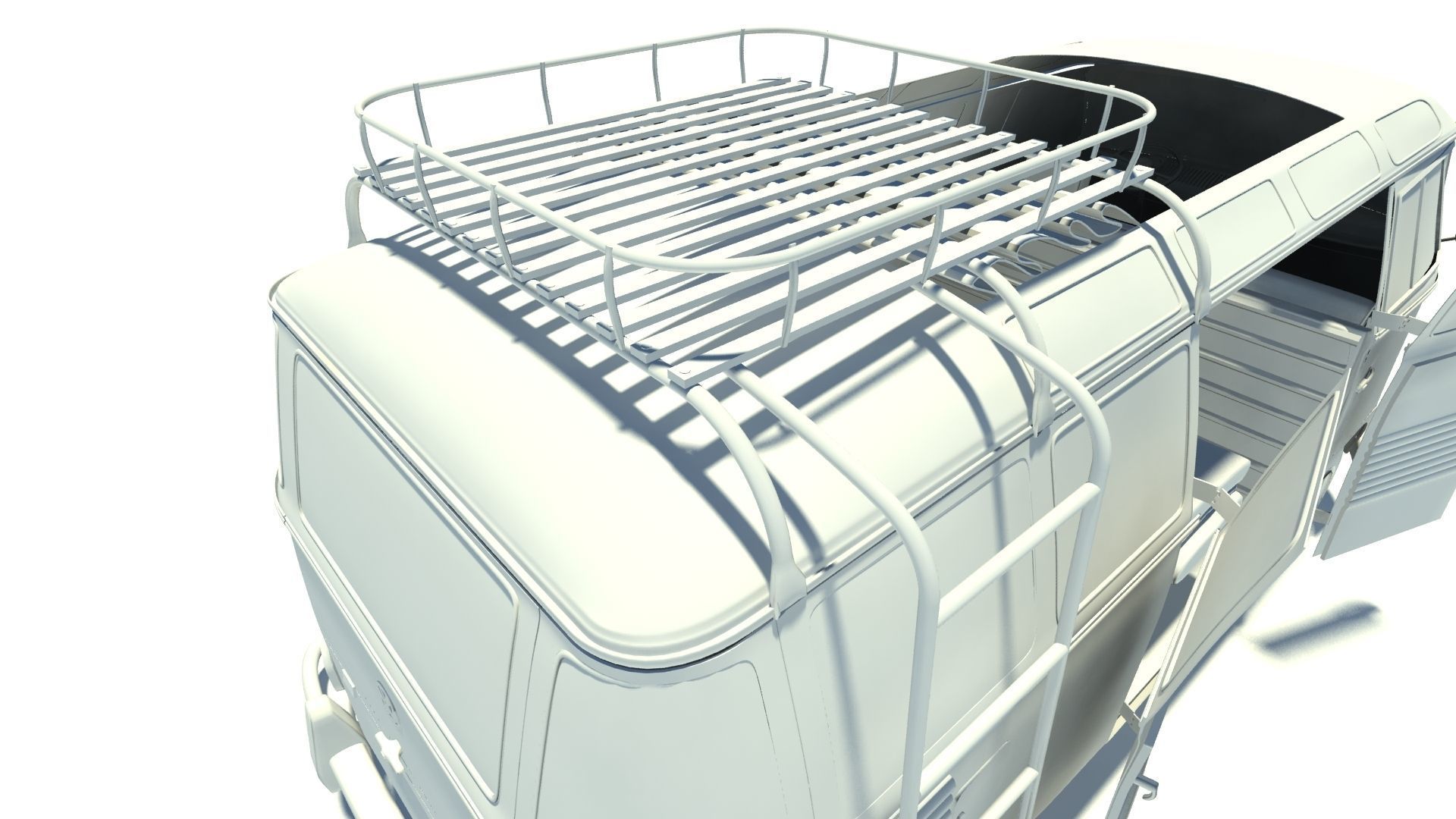 Volkswagen Kombi Samba Deluxe 1962 3D model_10