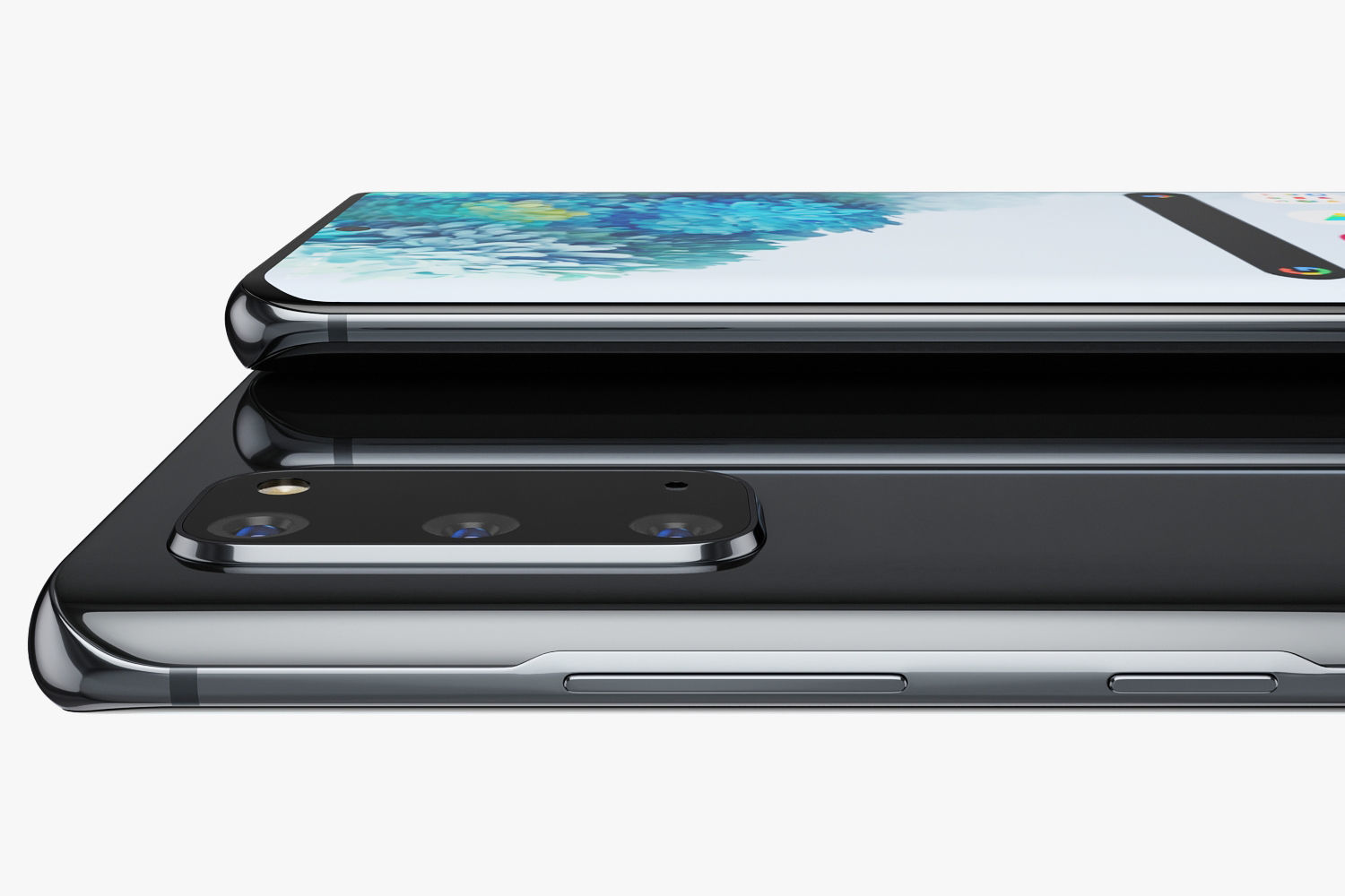 Samsung Galaxy S20 and S20 Plus and S20 5G Ultra cosmic black 3D model_9