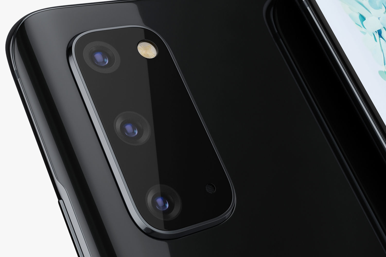 Samsung Galaxy S20 and S20 Plus and S20 5G Ultra cosmic black 3D model_35