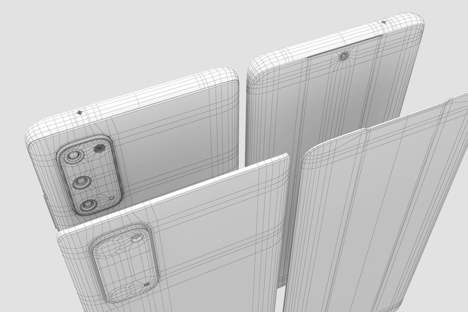 Samsung Galaxy S20 and S20 Plus and S20 5G Ultra cosmic black 3D model_50