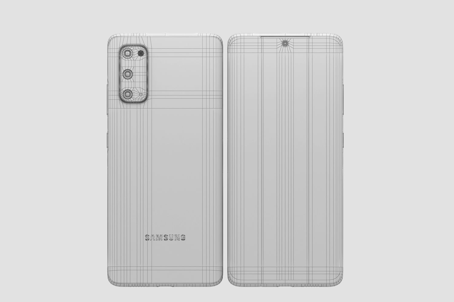 Samsung Galaxy S20 and S20 Plus and S20 5G Ultra cosmic black 3D model_44