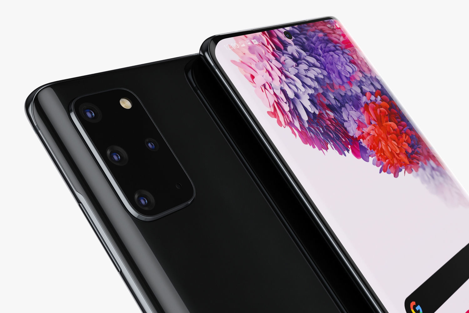 Samsung Galaxy S20 and S20 Plus and S20 5G Ultra cosmic black 3D model_33