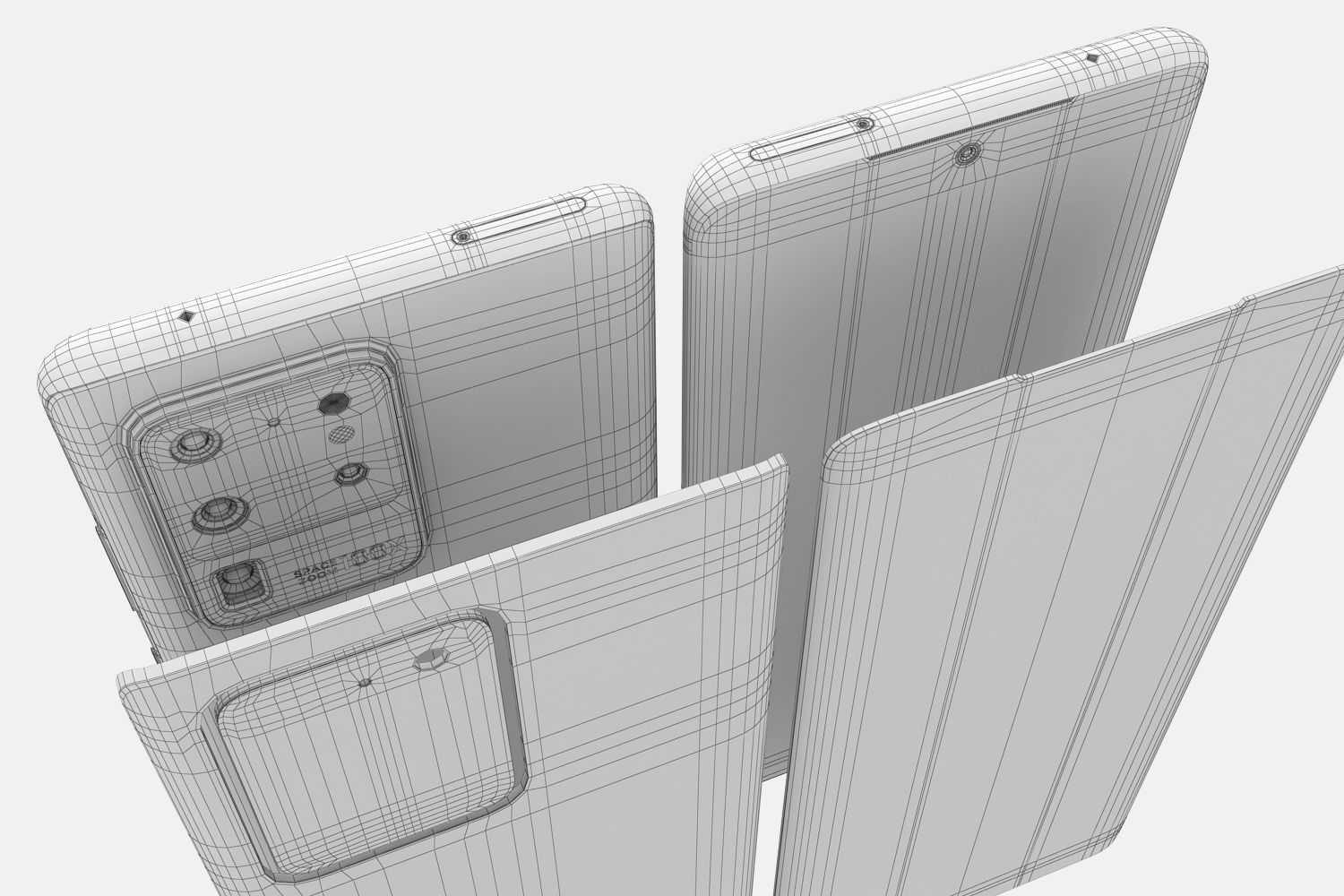 Samsung Galaxy S20 and S20 Plus and S20 5G Ultra cosmic black 3D model_49