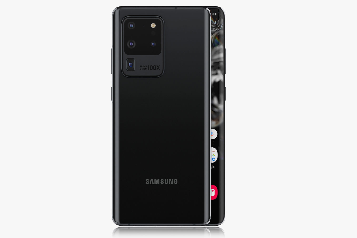 Samsung Galaxy S20 and S20 Plus and S20 5G Ultra cosmic black 3D model_22