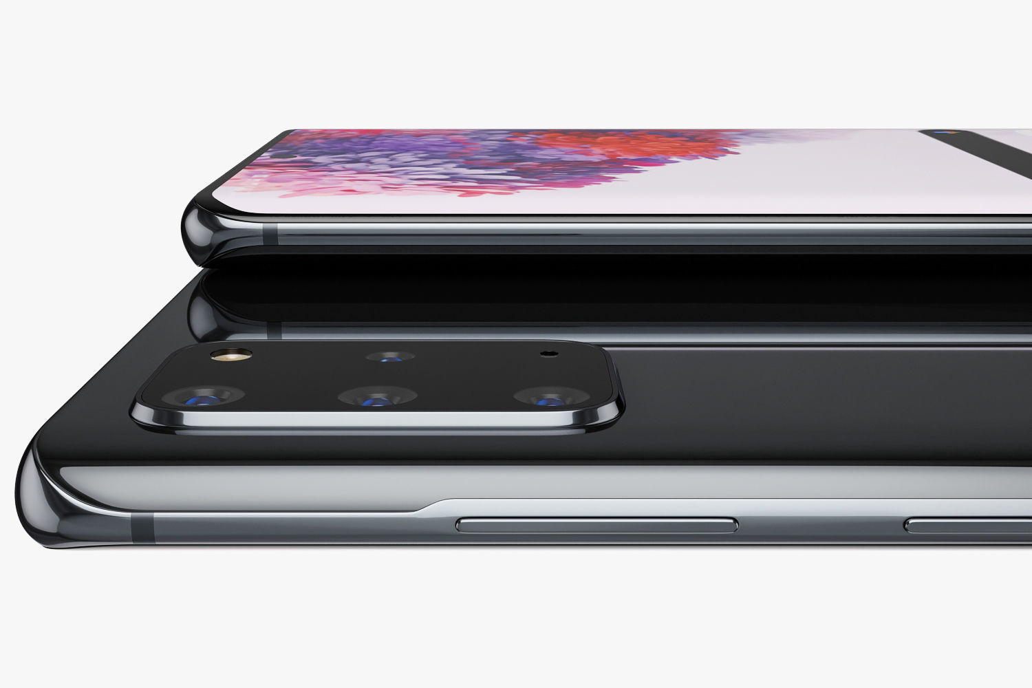 Samsung Galaxy S20 and S20 Plus and S20 5G Ultra cosmic black 3D model_10