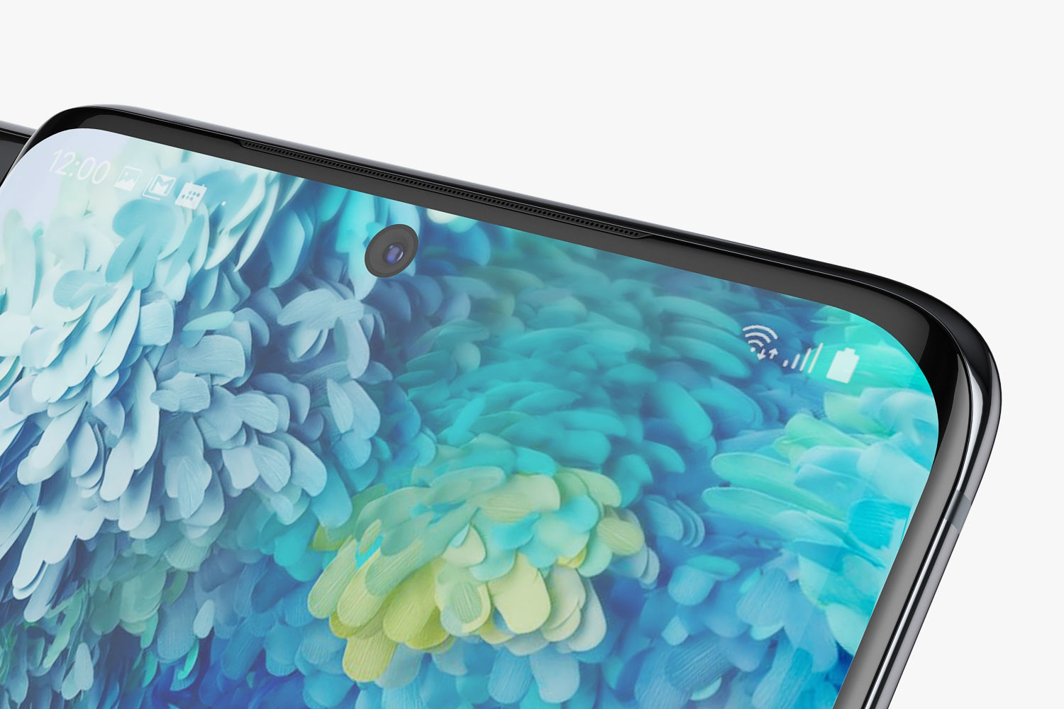 Samsung Galaxy S20 and S20 Plus and S20 5G Ultra cosmic black 3D model_38