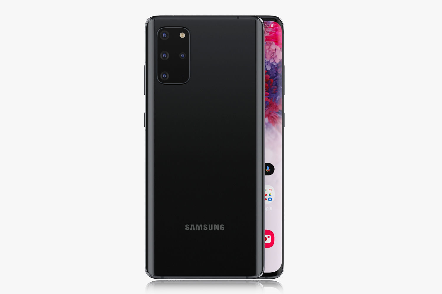 Samsung Galaxy S20 and S20 Plus and S20 5G Ultra cosmic black 3D model_17