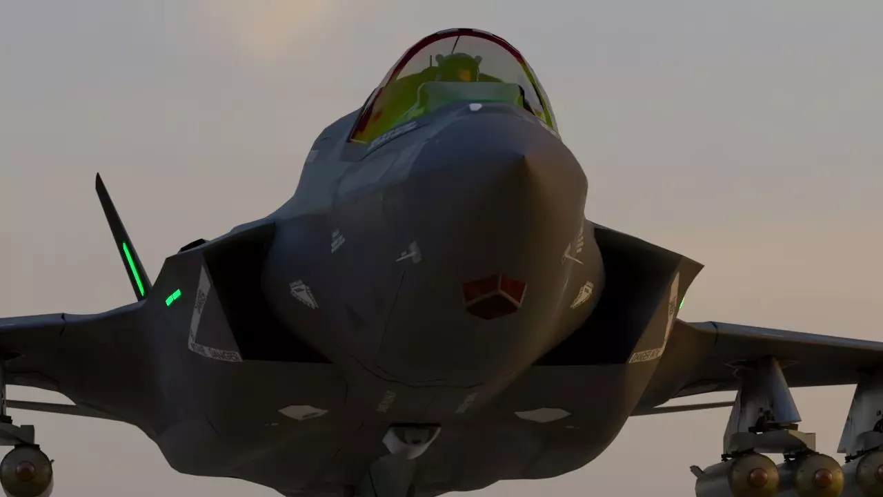 Lockheed Martin F-35B Lightning II - NOT RIGGED Low-poly 3D model