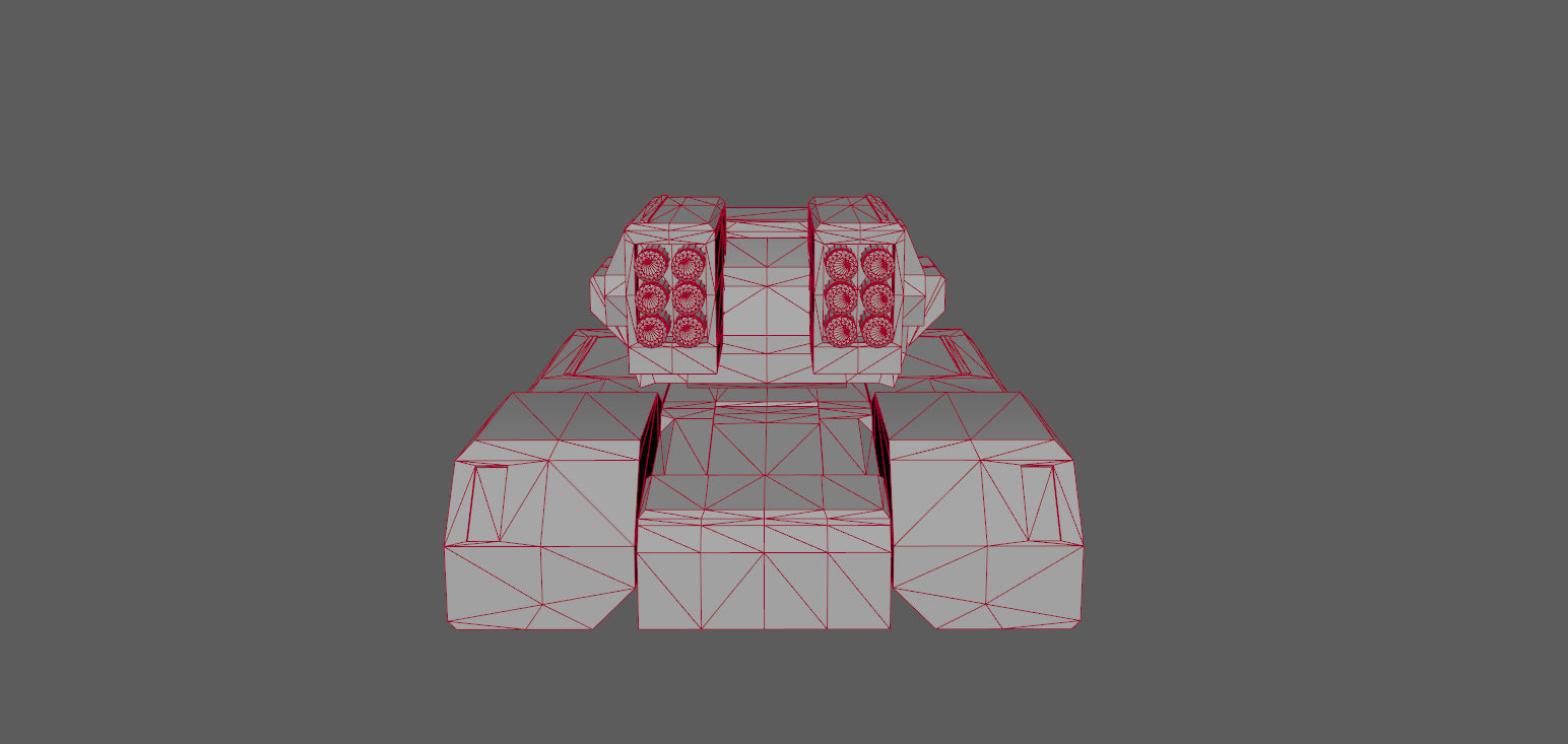 SCI FI TANK IV Low-poly 3D model_16