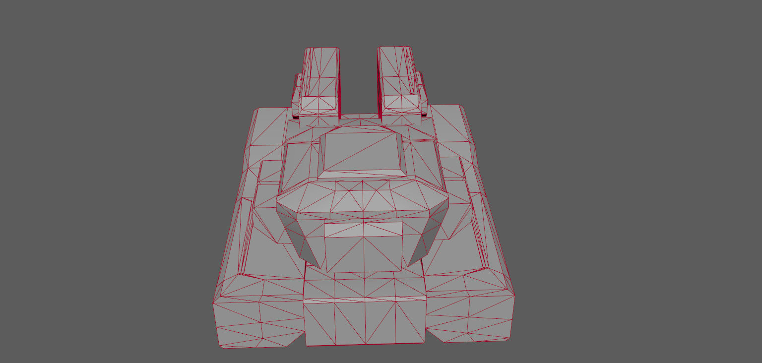 SCI FI TANK IV Low-poly 3D model_14