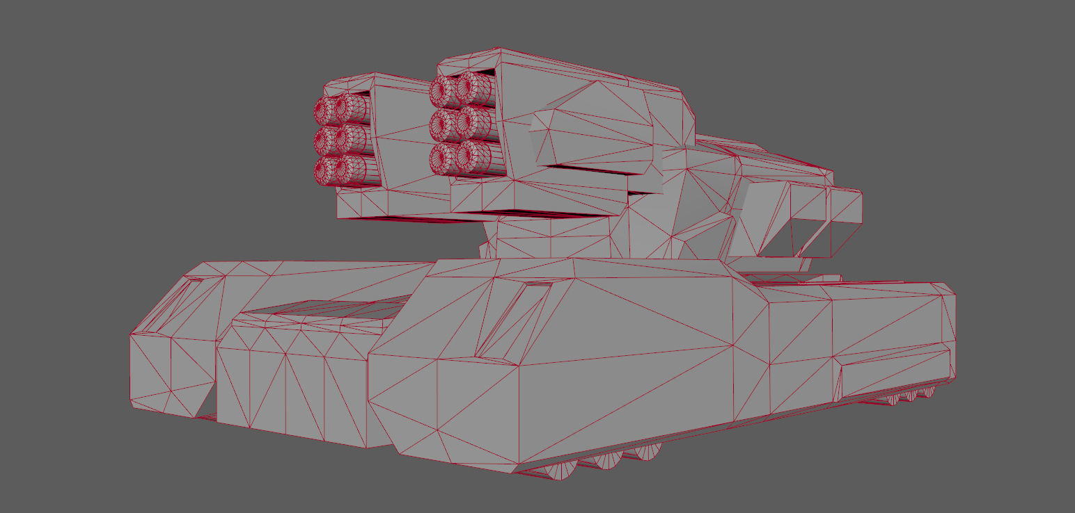 SCI FI TANK IV Low-poly 3D model_18
